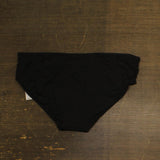 Coco Reef Womens Ruched Hipster Classic Solid Shirred Bikini Bottom Black 2XL