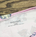 Motherhood Maternity V-Neck Side Ruched Maternity Tee Pink Print Stripe M