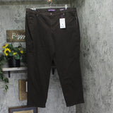 Gloria Vanderbilt Amanda Classic Straight Leg Jeans Coffee Roast Brown 24W