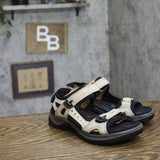 Ecco Adjustable Strappy Sandals Ice White / Black Multi US 5M-5.5M (EUR 36)