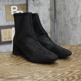 A New Day Womens Celaena Boots Mesh Sheer Mid Calf 94568457 Black 7.5M