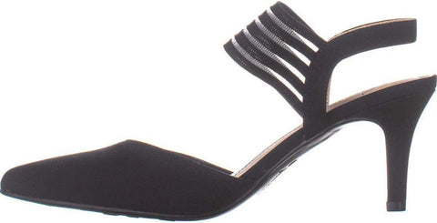 Lifestride Women's Slingback Pumps Sanya Shoe G2790F1 Black 8W
