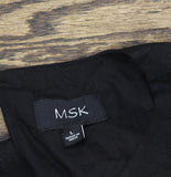 MSK Womens Sleeveless Shift Mini Dress 93683741X Rich Black L