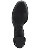 Style & Co Alinaa Two Piece Stacked Heel Dress Pumps Black Microsuede 8.5M