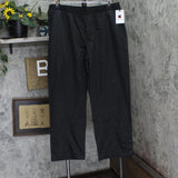 Champion Womens High Rise Snap Cuff Wide Leg Pants M3233 Black XL