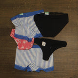 Auden Womens Pack of 5 Panties Thongs Briefs Assorted S