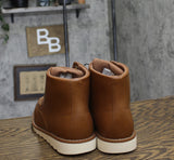 Goodfellow & Co Mens Niles Mock Toe Boots 90971861 Cognac Brown 7M