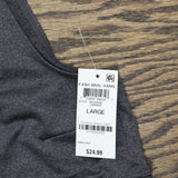 Jenni Womens Square-Neck Bralette 100139256 Gray L