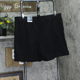 Karen Scott Womens Pull-On Knit Shorts 100113555MS Black XXL
