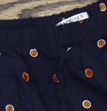Ekouaer Womens Cropped Woven Pajama Capri Pants Blue Multi L