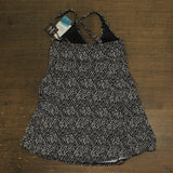 Swim Solutions Womens Abstract Bow Swimdress One Piece Swim Black / White 10