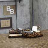 A New Day Womens London Sling Back Flats Sandals 94303555 Leopard Brown 7M