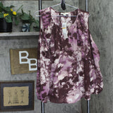 Cooper & Ella Plus Size Cold Shoulder with Cut Out Top Zephyr Purple Multi 3X