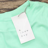 A New Day Womens Short Sleeve Ribbed T-Shirt Tee 1666dda492f5c6 Green M