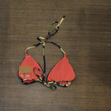 Rachel Rachel Roy Standard Swim Top with Shoulder Flat Magnolias Black Multi M