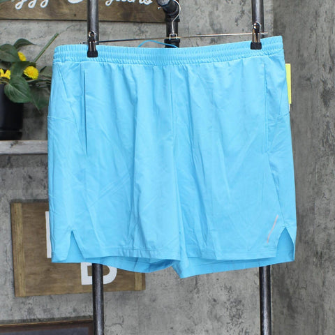 All In Motion Men's Unlined Run Shorts 7.5" 80915143 Turquoise Blue XL