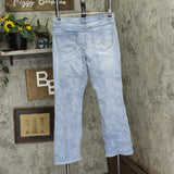 DG2 by Diane Gilman Womens Petite Embellished Bootcut Jeans Blue 8P
