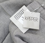 Kasper Womens Pull On Elastic Back Trouser Pants 10909093 Pebble Gray M