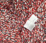 Kasper Womens Satin Printed Tie-Neck Blouse 10919993 Fire Red Multi XL