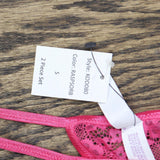 Lilac+london Womens Stretch Lace G-String Panty Panties KOD080 Raspberry Pink S