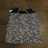 Island Escape Cape Town Printed Tankini Swim Top N770658 Black / White 18W