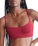 Calvin Klein Womens Perfectly Fit Full Figure Bra QF6609 Red Carpet XS