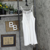 Flora Nikrooz Womens Sasha Charmeuse Chemise Nightgown Q81441 White S