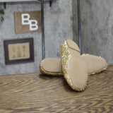A New Day Womens Sammie Shoes Sequin Ballet Flats 94685489 Gold Yellow 9M