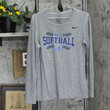 Nike Womens Hill Softball Long Sleeve Shirt 16703fa0e70d9e Gray L