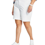 Tommy Hilfiger Womens Hollywood Casual Bermuda Shorts W3RW0236 White 20W