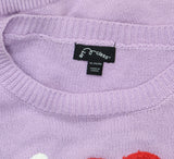 Art Class Girls XO Valentine's Day Pullover Sweater 92807659 Light Purple XL