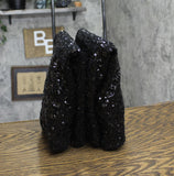 A New Day Womens Abba Sequin Foldover Tall Boots 91636693 Black 7.5M