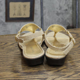 Kate Ann Womens Vintage Snake Print Thong Sandals 1674027e081957 Taupe Brown 6M