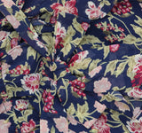 City Studio Blouson Sleeved Square-Neck Fit Flare Dress Navy Blue / Wine M