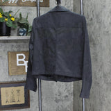 Lc Lauren Conrad Women's Suede Moto Motorcycle Jacket WL24Z002RS