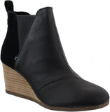 Toms Womens Kelsey Pump Shoes 10015781 Black Leather/Suede 10M