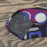 Gian Carlo Lamberti Mens Abstract 100% Silk 3" Italy Necktie Black Multi OS