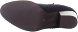 Style & Co. Womens Masrinaaf Suede Block Heel Booties MASRINAAF Navy Blue 7M