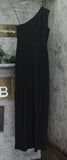 Calvin Klein Womens One Shoulder Gown with Waist Ruch CD9B22M3 Black 4