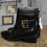 Wild Fable Giovanna Buckle Western Ankle Boots Memory Foam Insole Black 9.5M