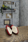 Natural Bright Womens Vintage Pavilio Block Heel Flats 167401baf0dfeb Red 6.5M