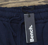Bench Womens Elline Wide Leg Striped Jogger Pants Navy Blue / Gold Stripe XL