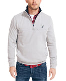 Nautica Men's J-Class Quarter-Zip Fleece Sweatshirt K17170 Gray Heather S