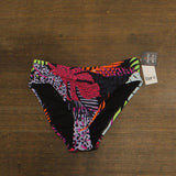 Bar III Palm Prowl High Leg Bikini Bottom MBPP24541 Black Multi S