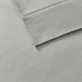 Madison Park 800 Thread Cotton Blend Sateen 6-Pc. Sheet Set Gray California King