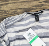 Planet Gold Juniors Printed Cold-Shoulder Bodycon Dress Black / Cream L