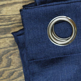 ZUZIFY Grommet Blackout Curtain Panel Navy Blue 40x102