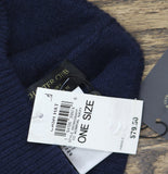 Charter Club Womens 100% Cashmere Cuffed Beanie 100160260HT Navy Blue