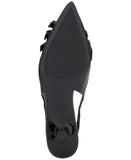 INC International Concepts Womens Capeka Slingback Pumps Black Crinkle 6M
