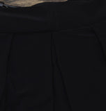 Tommy Hilfiger Pleated V Neck Long Sleeve Belted Fit Flare Midi Dress Black 2
